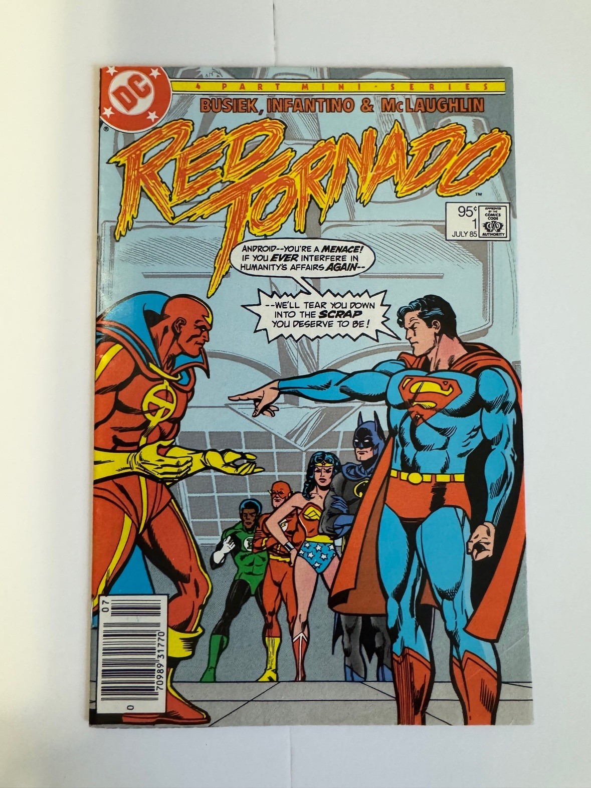 Red Tornado #1 (1985) DC - 95c Canadian Price Variant - Busiek, Infantino