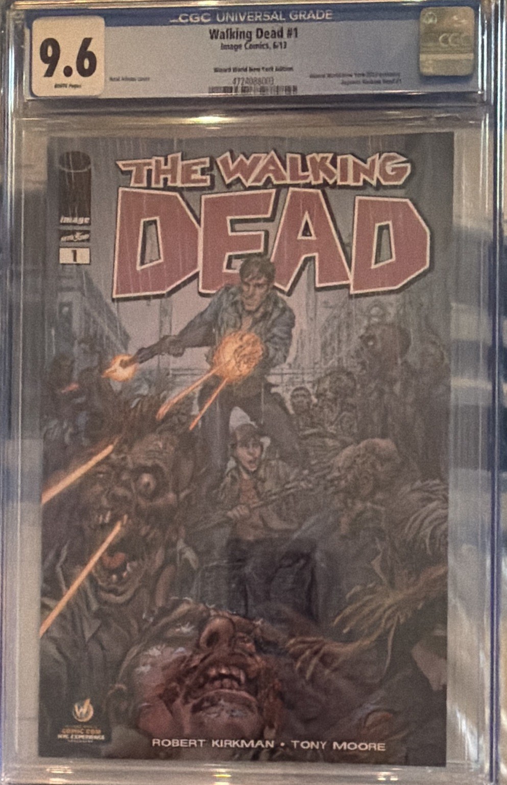 Image Comics The Walking Dead #1 Wizard World NY 2013 Variant CGC 9.6