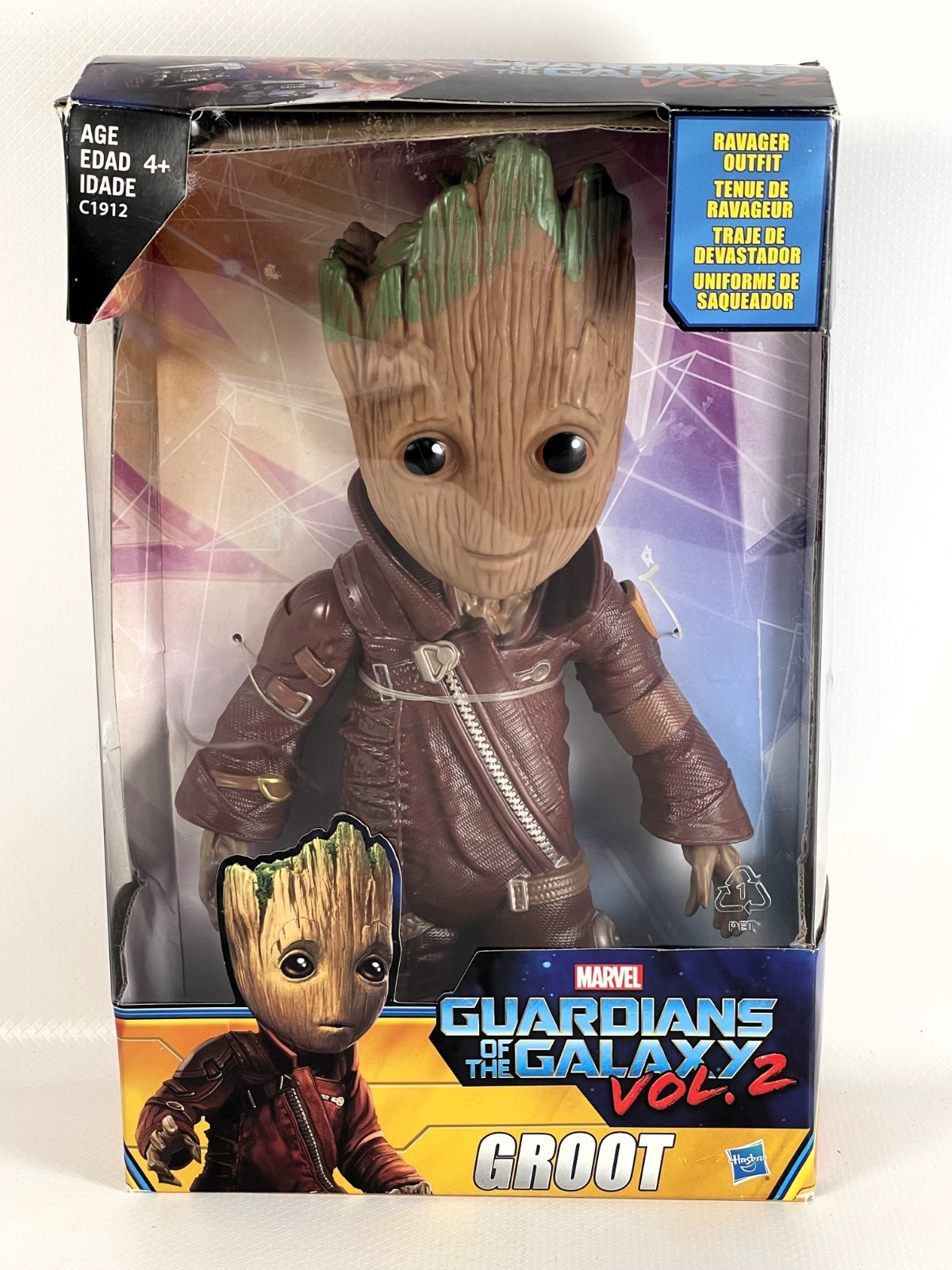 Hasbro Groot Ravager Outfit 10" Action Figure Guardiani Galassia Vol 2 Boxato Nuovo