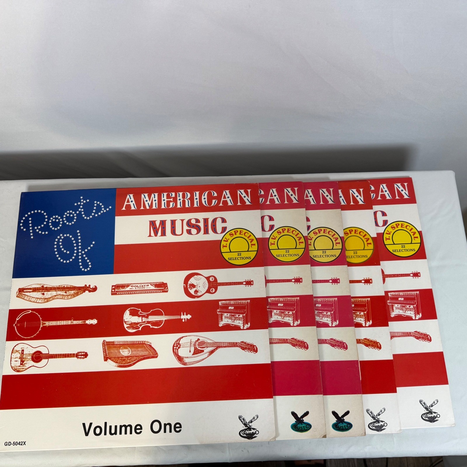 Roots Of American Music Gusto TV Special Vinyl Record Set Volumes One - Five
