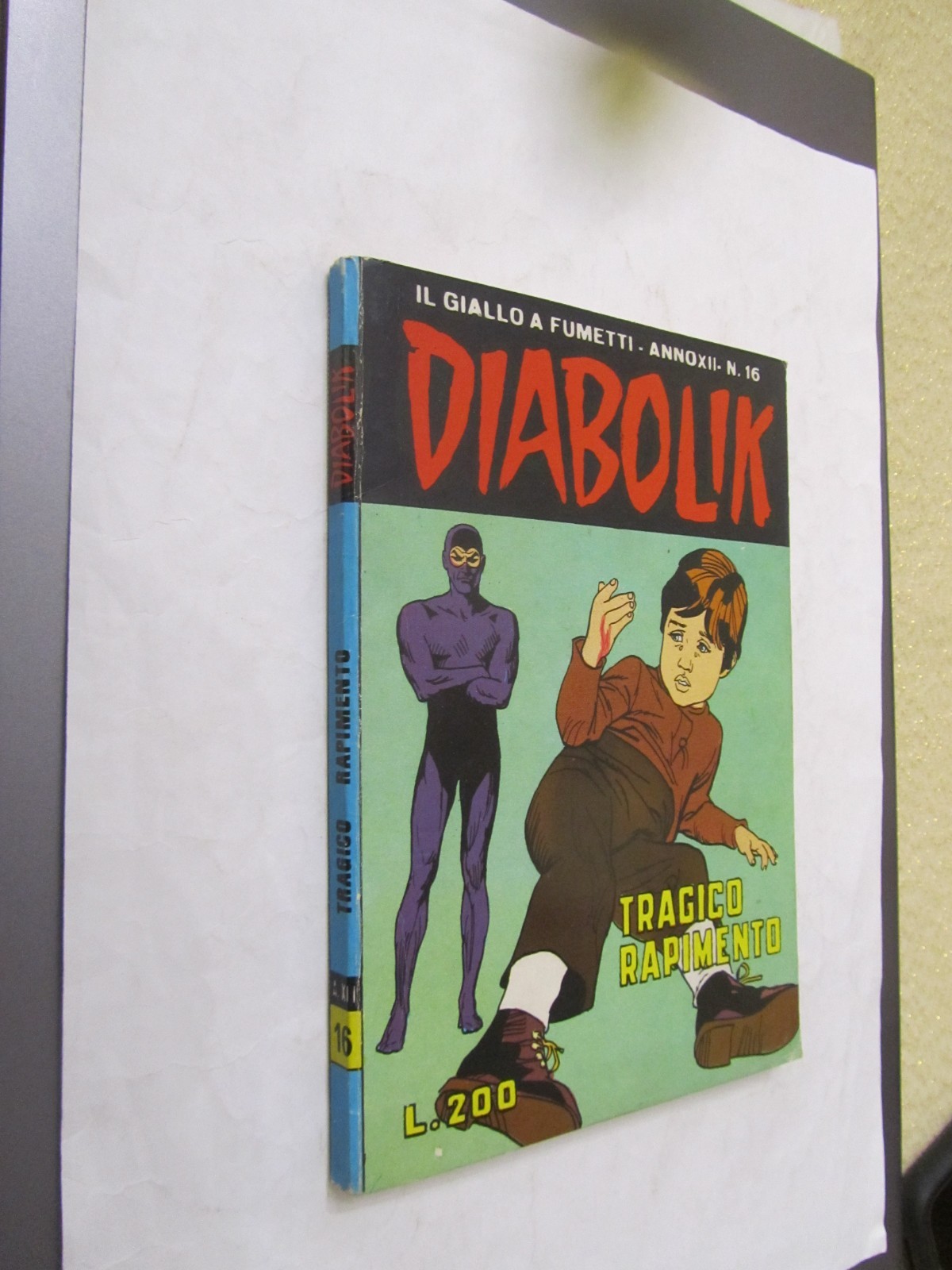 DIABOLIK ORIGINALE ANNO XII N. 16 (ANNO 1973) - OTTIMO/EDICOLA