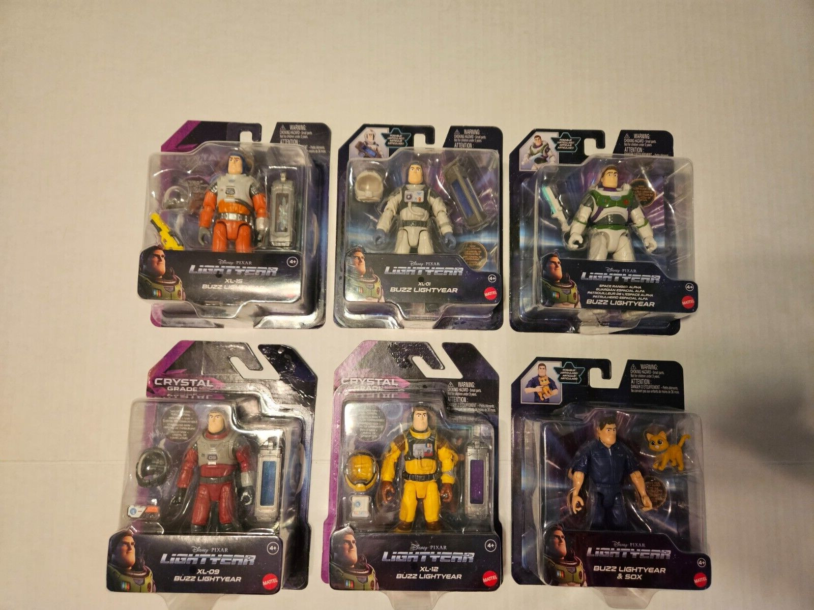 Lotto 6 action figure Disney Pixar Lightyear Buzz Lightyear