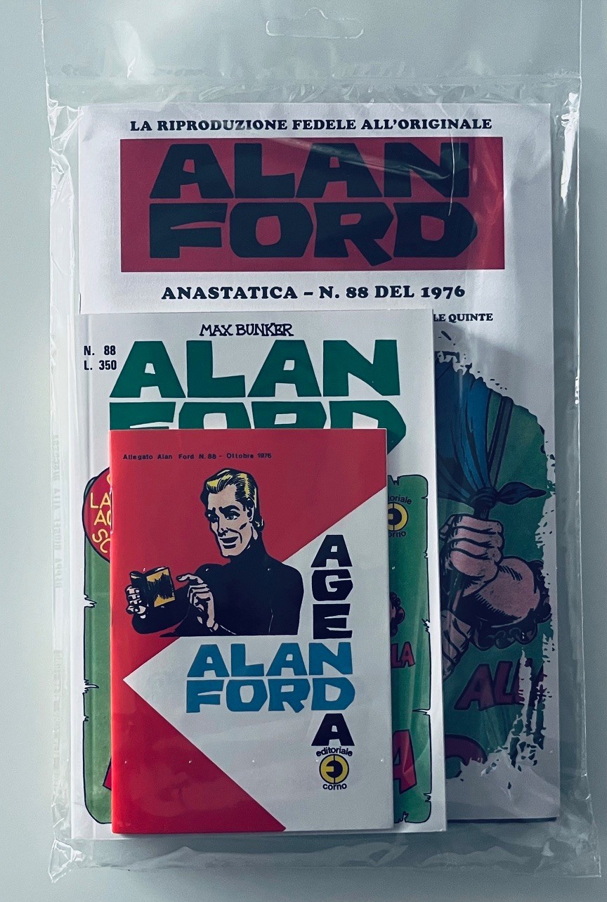 ALAN FORD ANASTATICA N°88  GAZZETTA DELLO SPORT BLISTERATO CON AGENDINA
