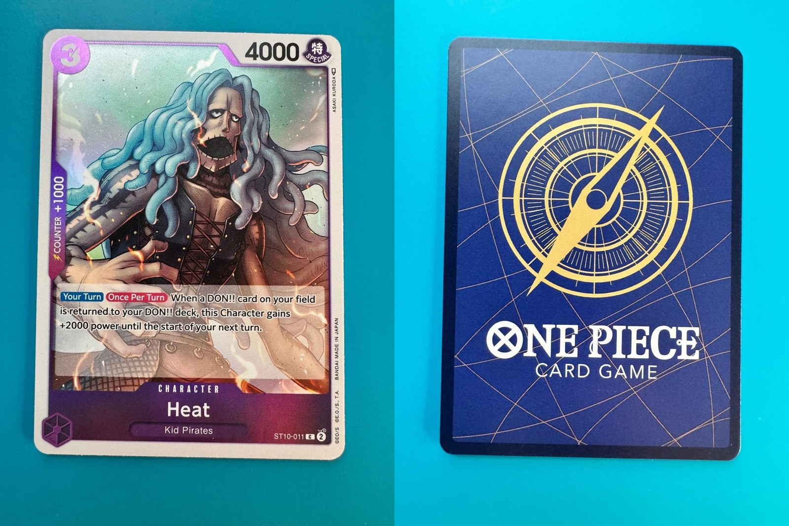 Heat ST10-011 Common Ultra Deck: The Three Captains One Piece Foil Near Mint