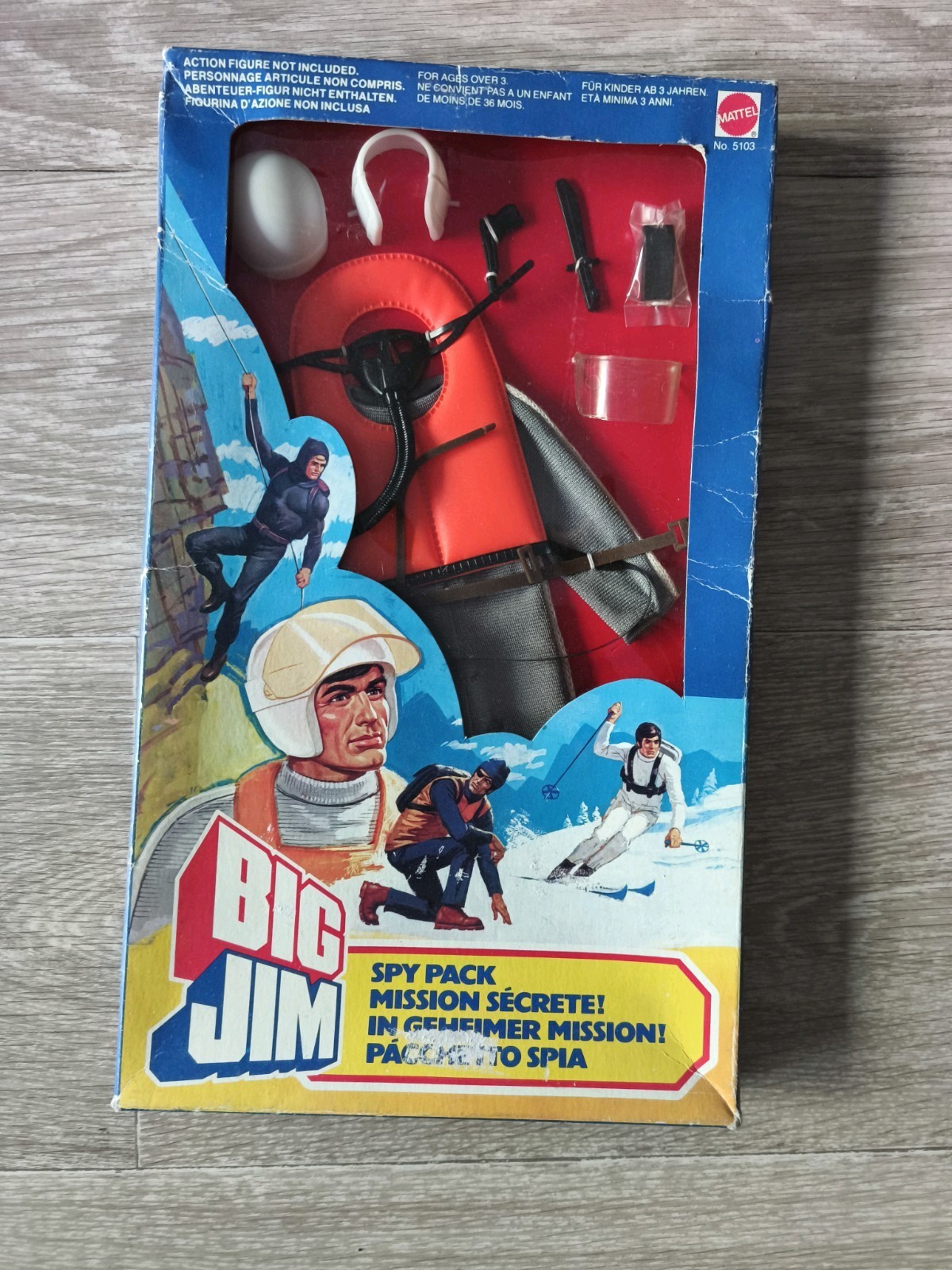Mattel Big Jim Spy Pack Mission secrète 5103 Accessoires coffret scellé,pilote 