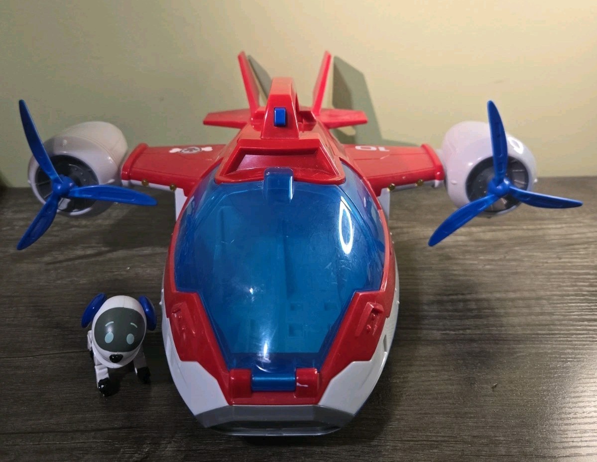Modellino Paw Patrol Air Patroller Veicolo E Robodog Funzionante Suoni E Luci