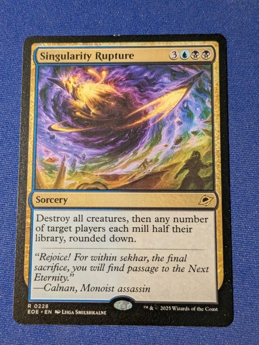 Singularity Rupture Edge of Eternities #228 quasi nuovo MTG