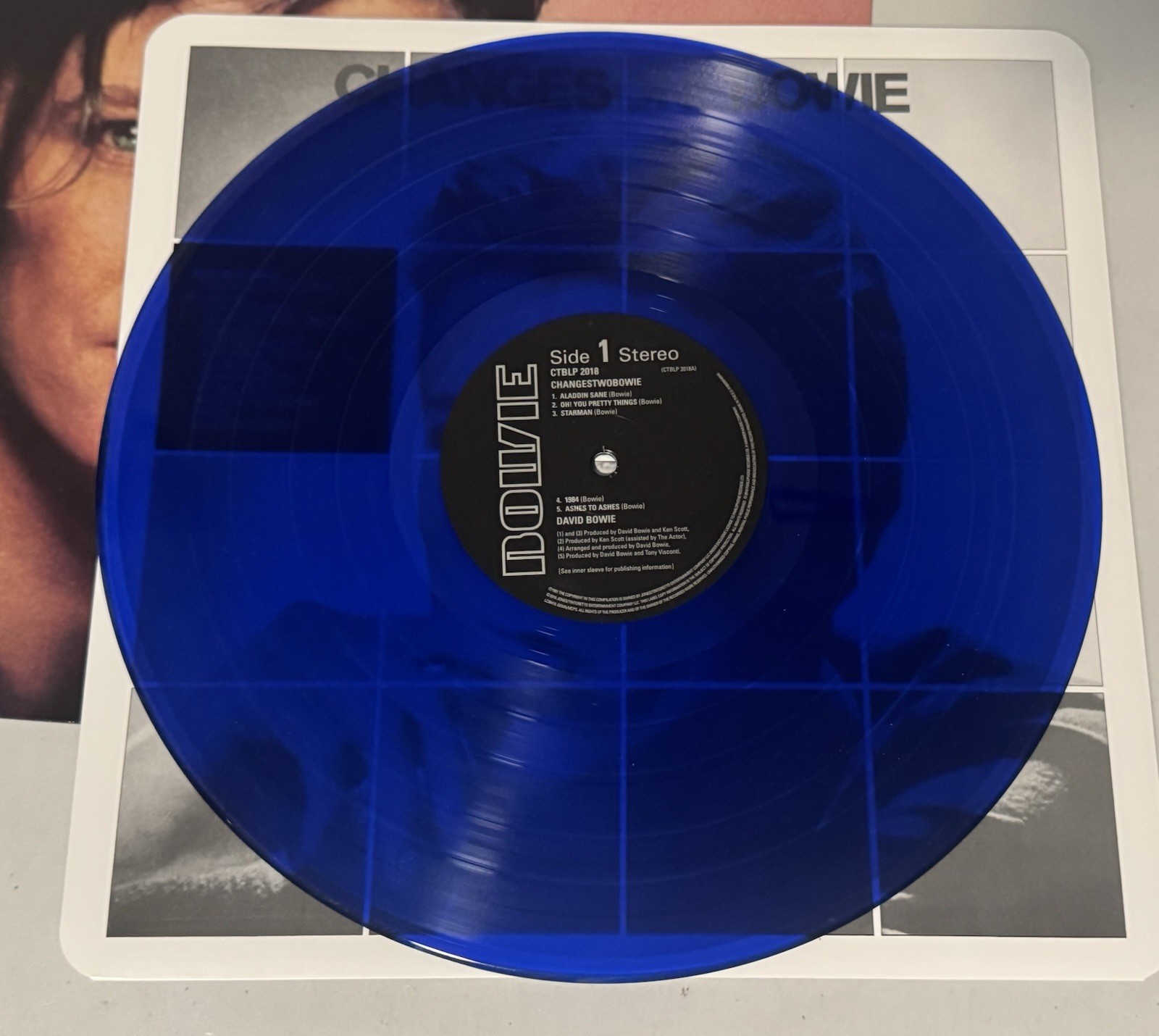 David Bowie - Changes Two Bowie - 2018 Parlophone Blue Vinyl Record