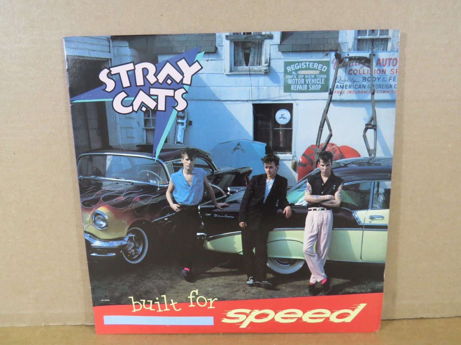 Stray Cats - Built For Speed LP Record 1982 EMI America Rockabilly 33 RPM EXC