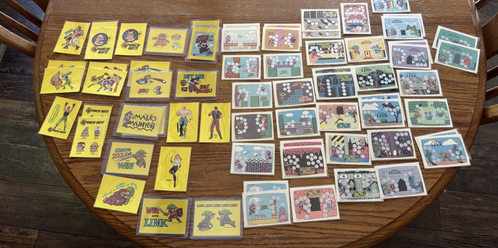 Lot of 68 1989 Nintendo Topps Trading Cards. 50 Different Cards.