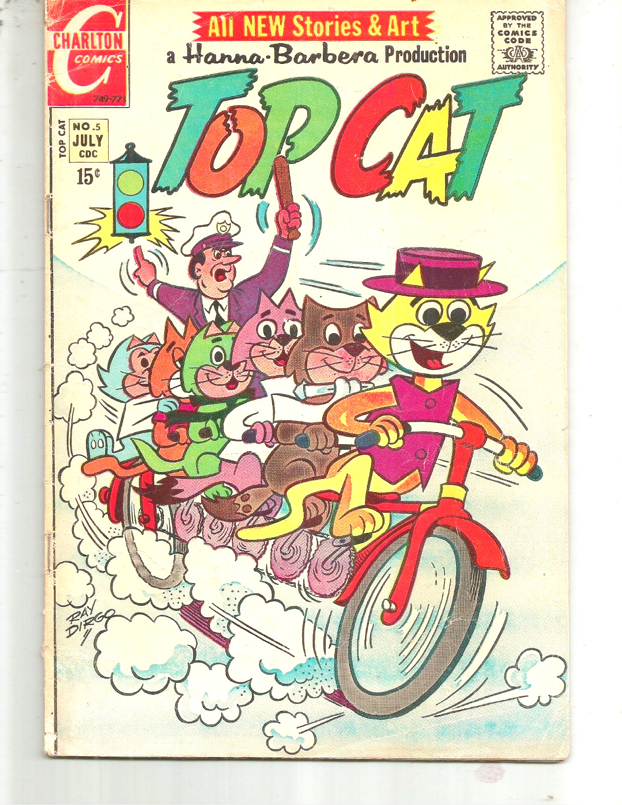 Hanna-Barbera Top Cat 5 -1971 Charlton, Guides ''LOW BIDS
