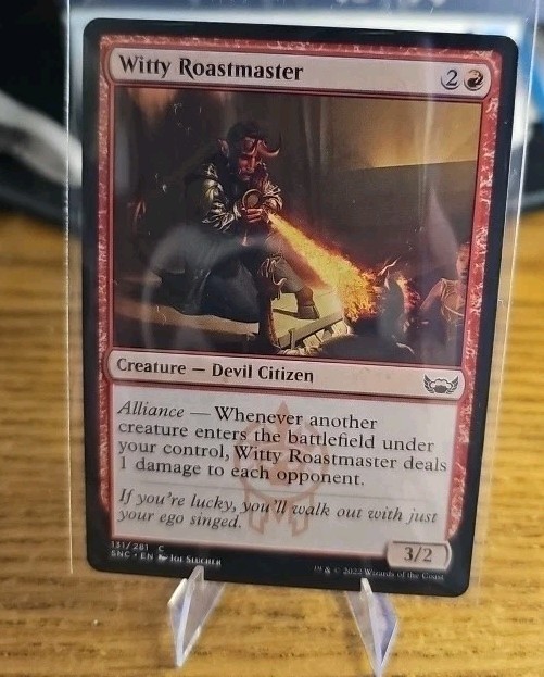 Witty Roastmaster #131 (NM) Streets New Capenna SNC Magic MTG