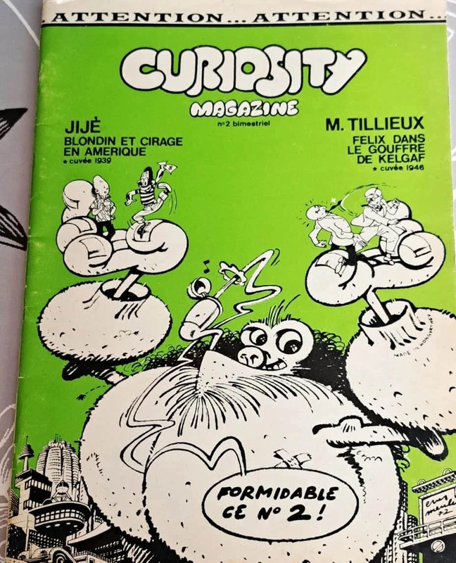 Rare BD Vintage Curiosity Magazine n°2 (1972, Deligne)  Jijé & Tillieux