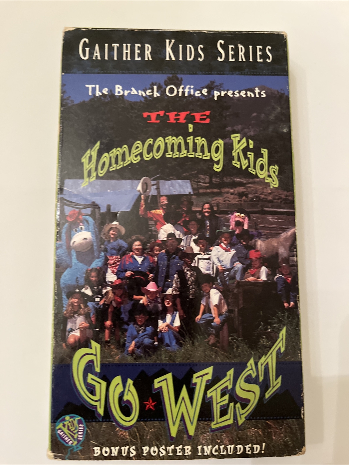 The Homecoming Kids Go West. VHS - Gaither Kids Series. No Poster.