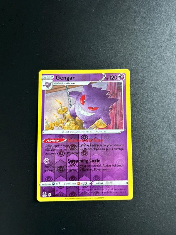 Gengar Pokemon Card