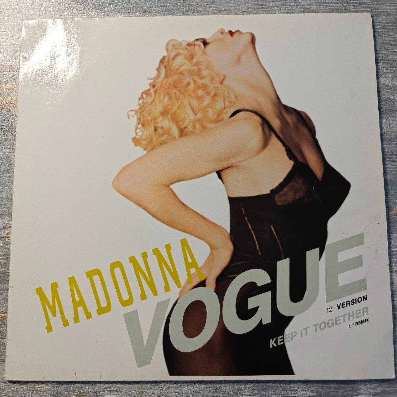 Madonna Vogue 12" Vinyl 1990 Sire German Press Keep It Together Remix VG+ Sleeve