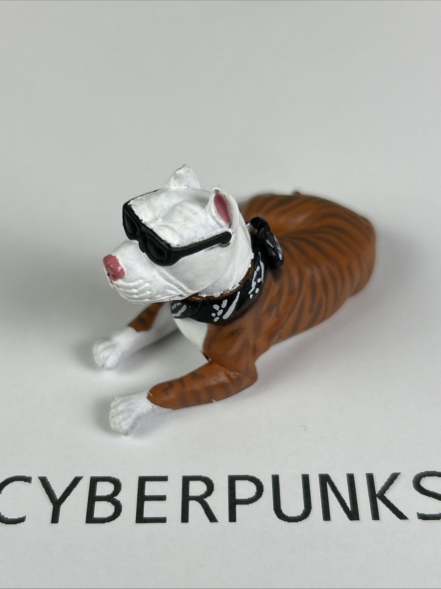 Homies Hood Hound Series 1 “SLICK” Figure Brown & White Pitbull Pit Bull