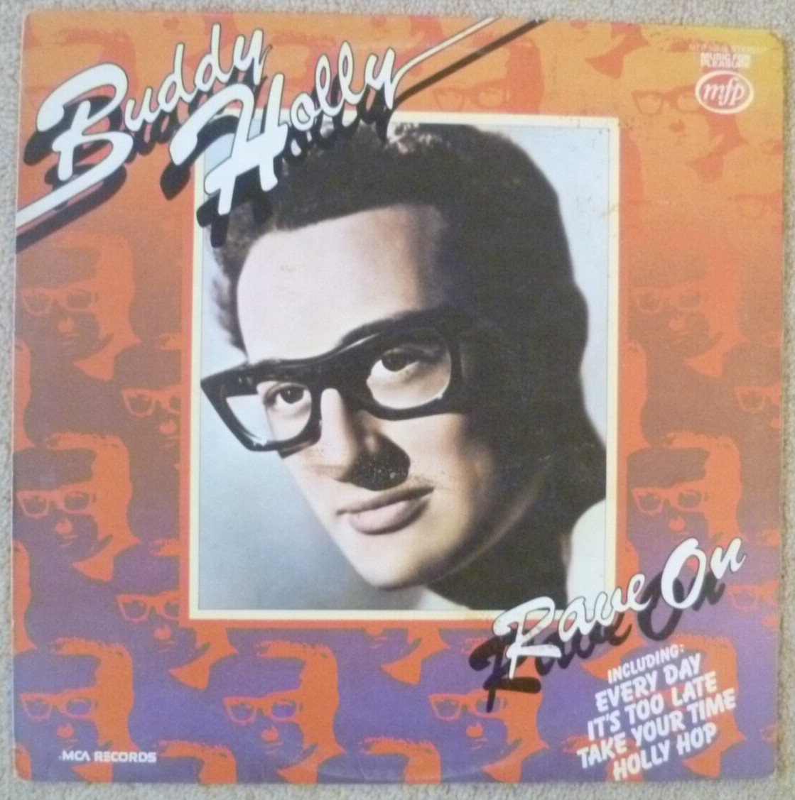 Buddy Holly Rave On 1975 UK Vinyl LP  Compilation  MFP 50176   VG+/VG+
