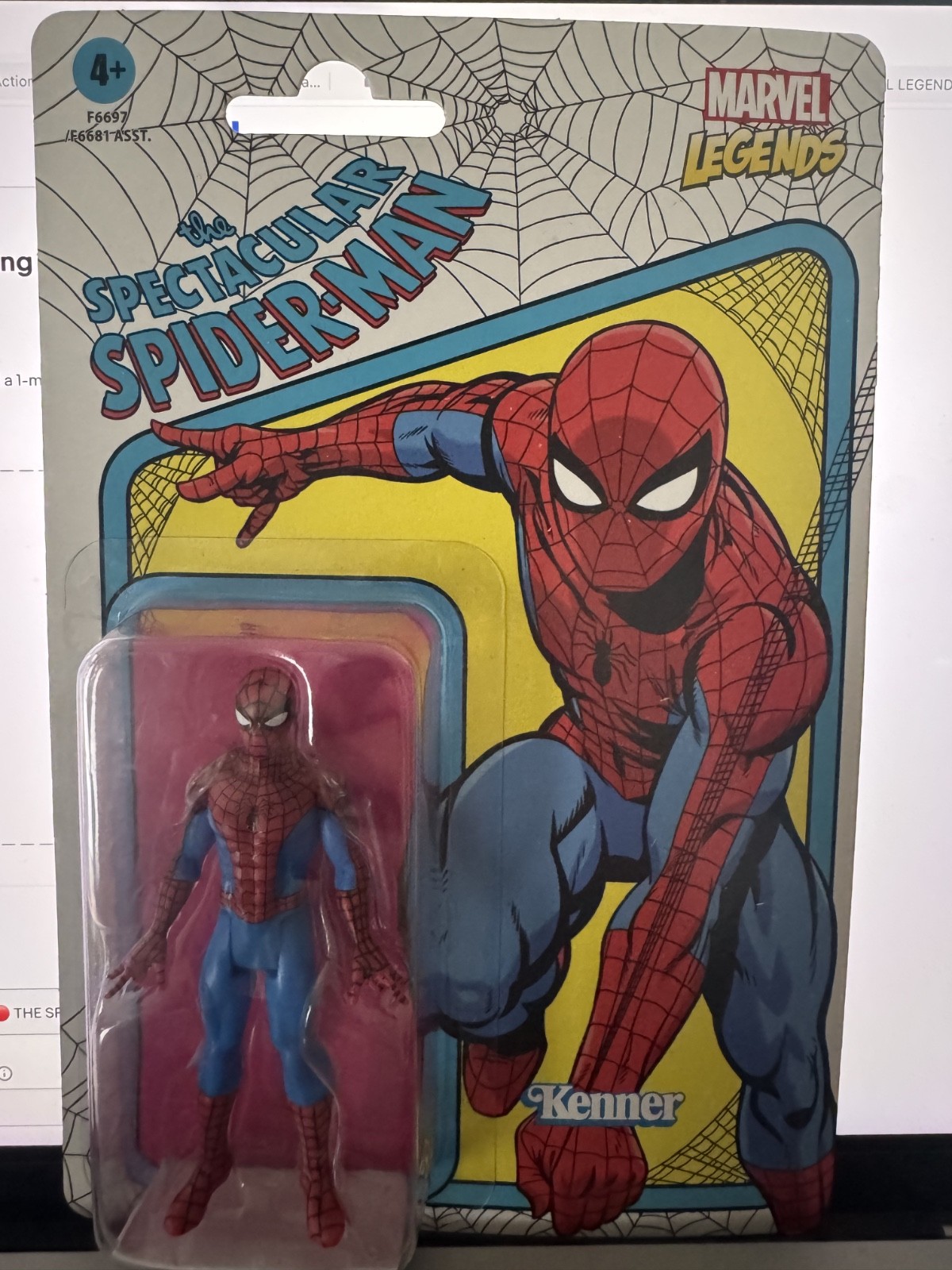 Spider Man Super Hero Marvel Comic Legends personaggio giocattolo da collezione Kenner Hasbro