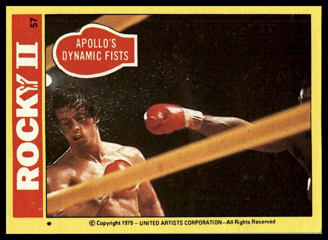 Apollo's Dynamic Fists - 1979 Topps Rocky II #57