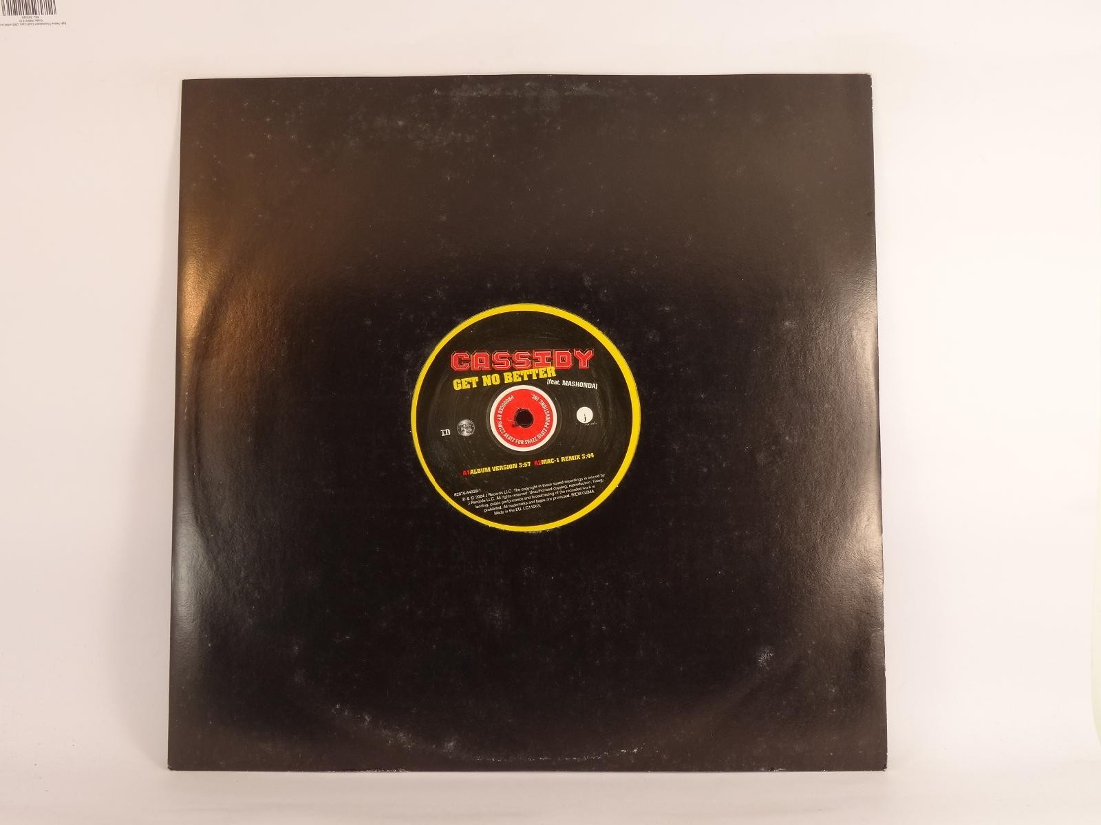 CASSIDY feat Mashonda GET NO BETTER (A) 12" J RECORDS