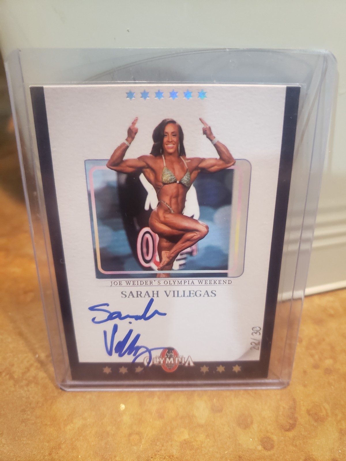 Carte collezionabili Mr Olympia 2023 con Sarah Villegas auto /30