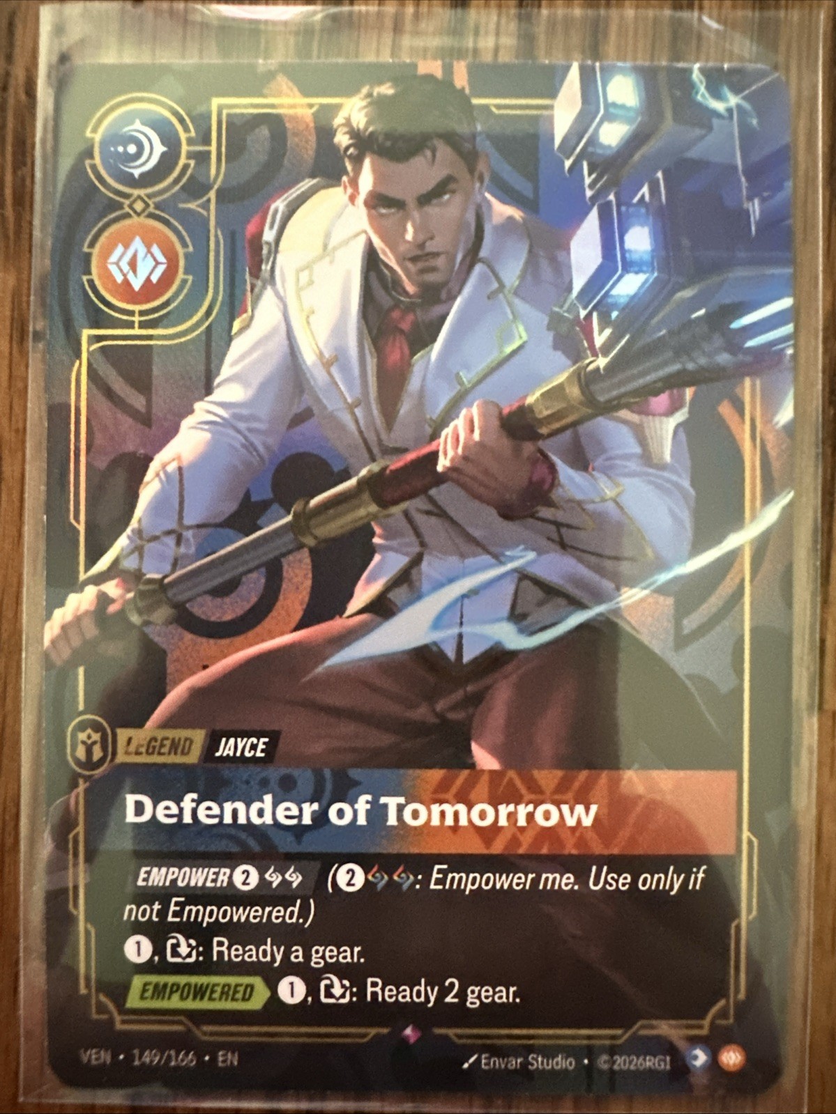 Jayce - Defender of Tomorrow 149/166 Rare Foil Vendetta Riftbound LOL League