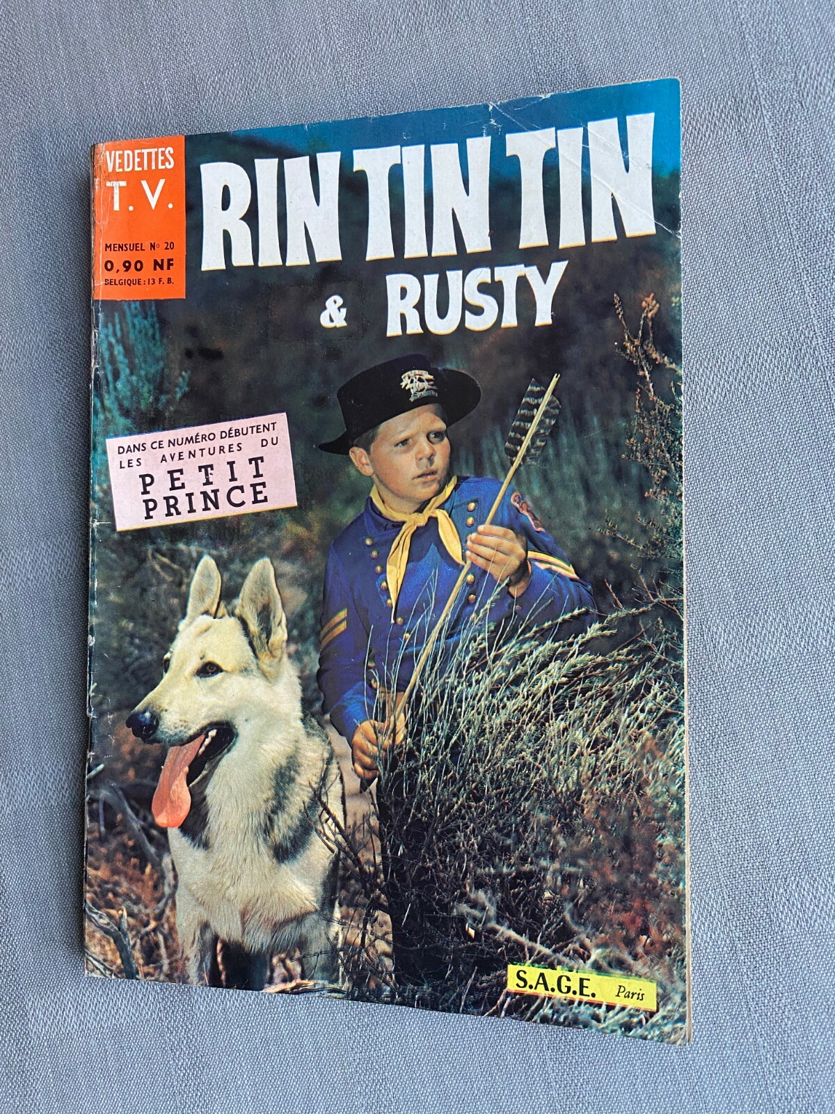 Rin Tin N° 20 1re Serie Stelle TV Edizione Snoopy 1961 IN Molto Condizioni