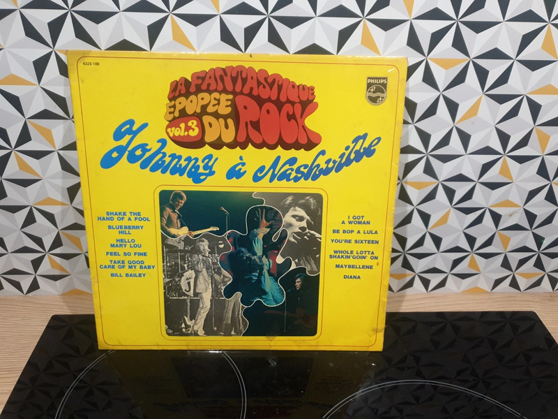 Vinyle 33T Johnny Hallyday à Nashville - La fantastique épopée du rock vol.3 - Philips B 6325188
