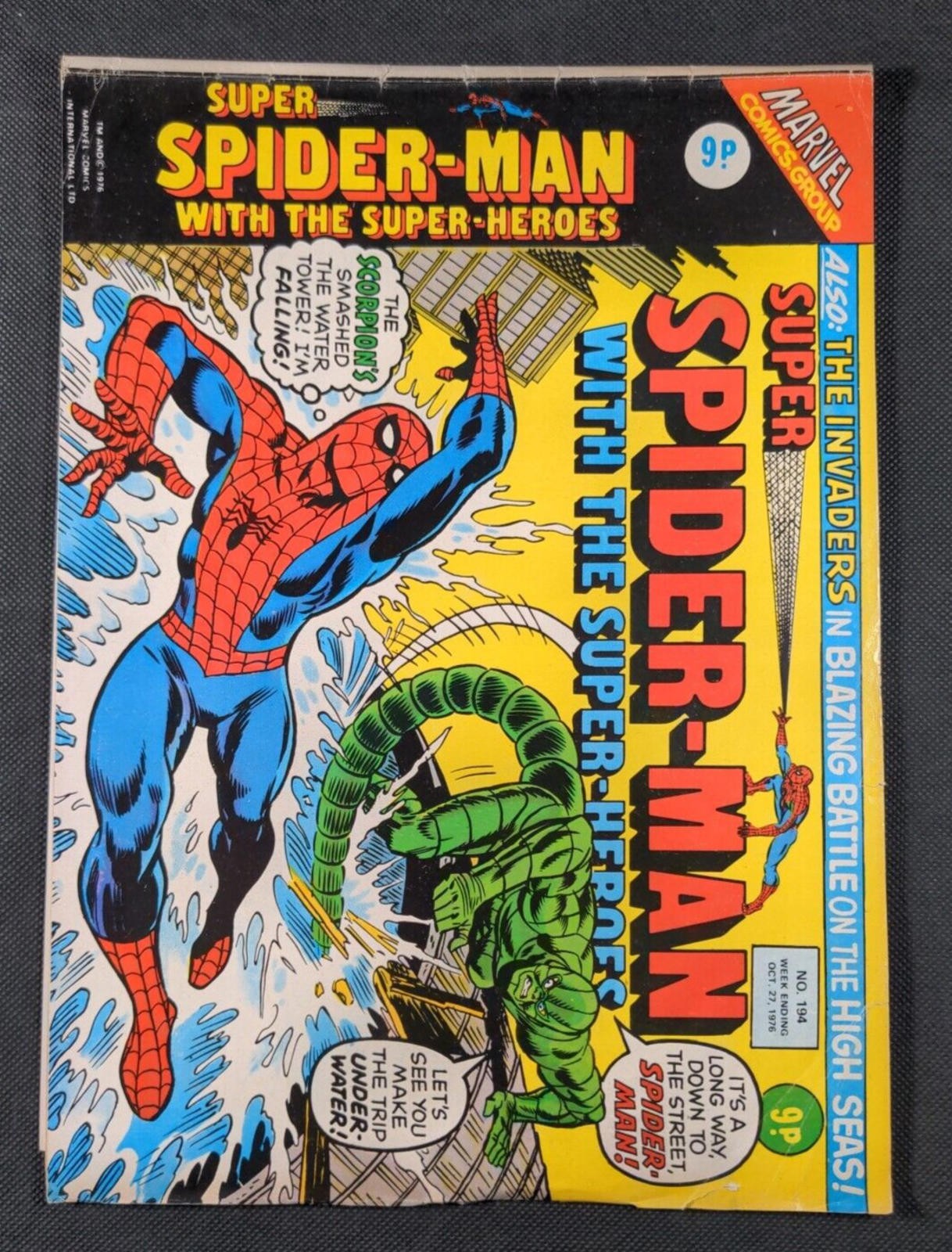 Marvel Comics: Super Spider Man Issue Number 194 October 1976