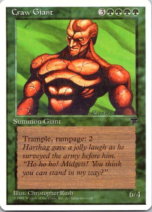  MTG Magic The Gathering Craw Giant Chronicles See Scan