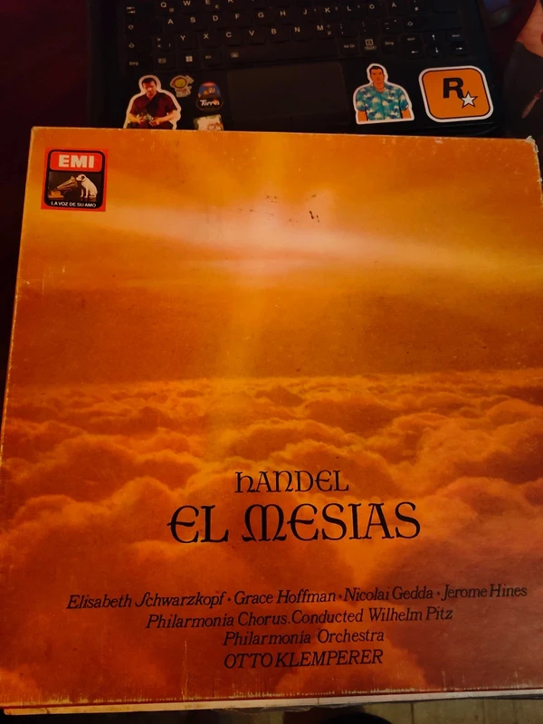 Vinilo LP: Handel El Mesías Otto Klemperer, Elisabeth Schwarzkopf EMI