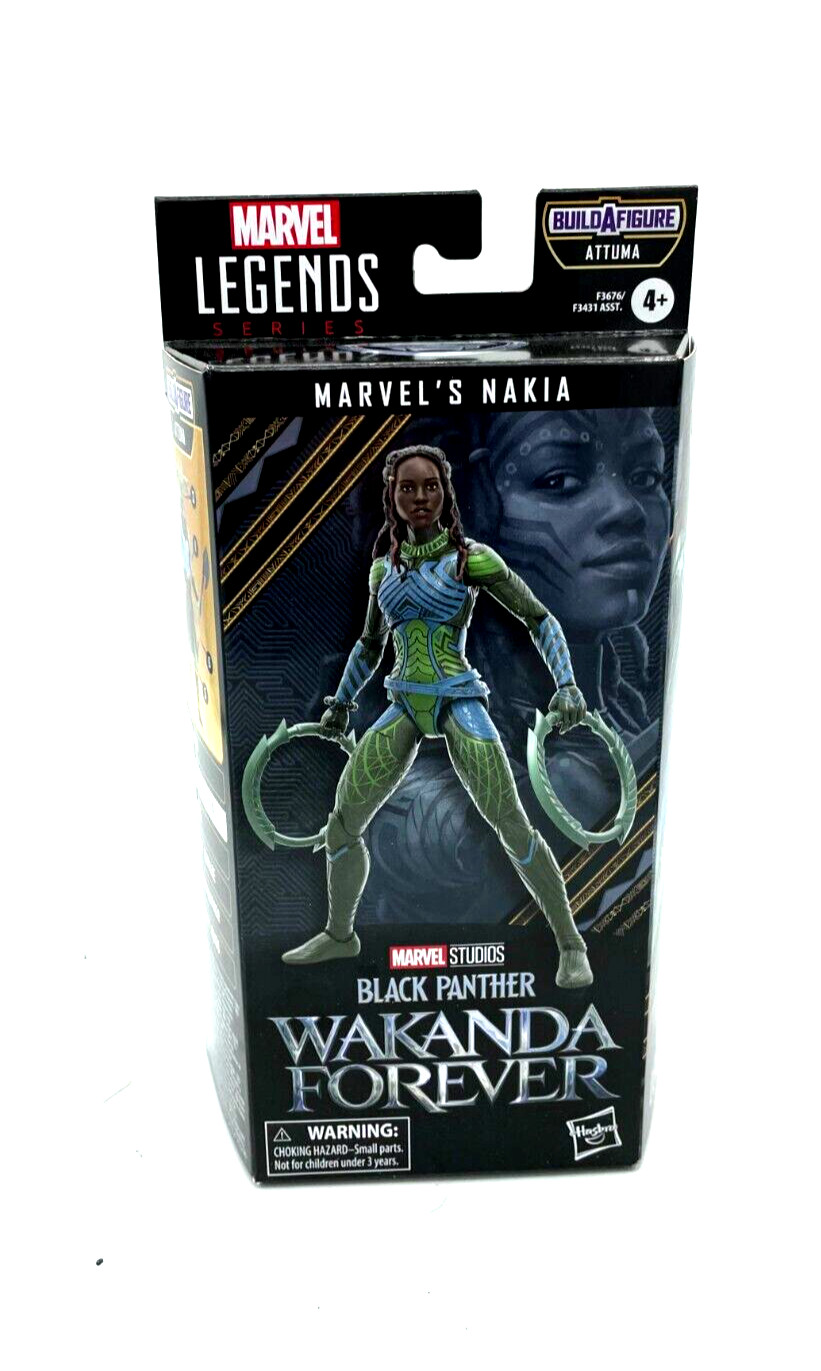 Marvel Legends Black Panther 2 Wakanda Forever Nakia 6 pollici personaggio BAF Attuma