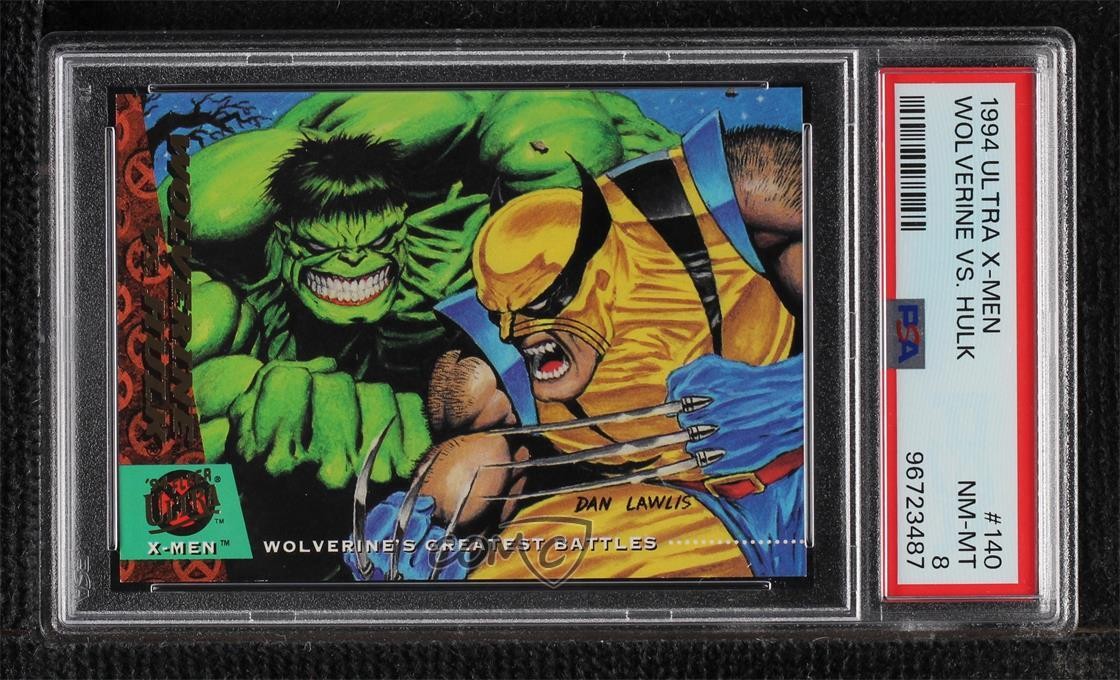 1994 Fleer Ultra Marvel X-Men Wolverine vs Hulk #140 PSA 8 0uk4