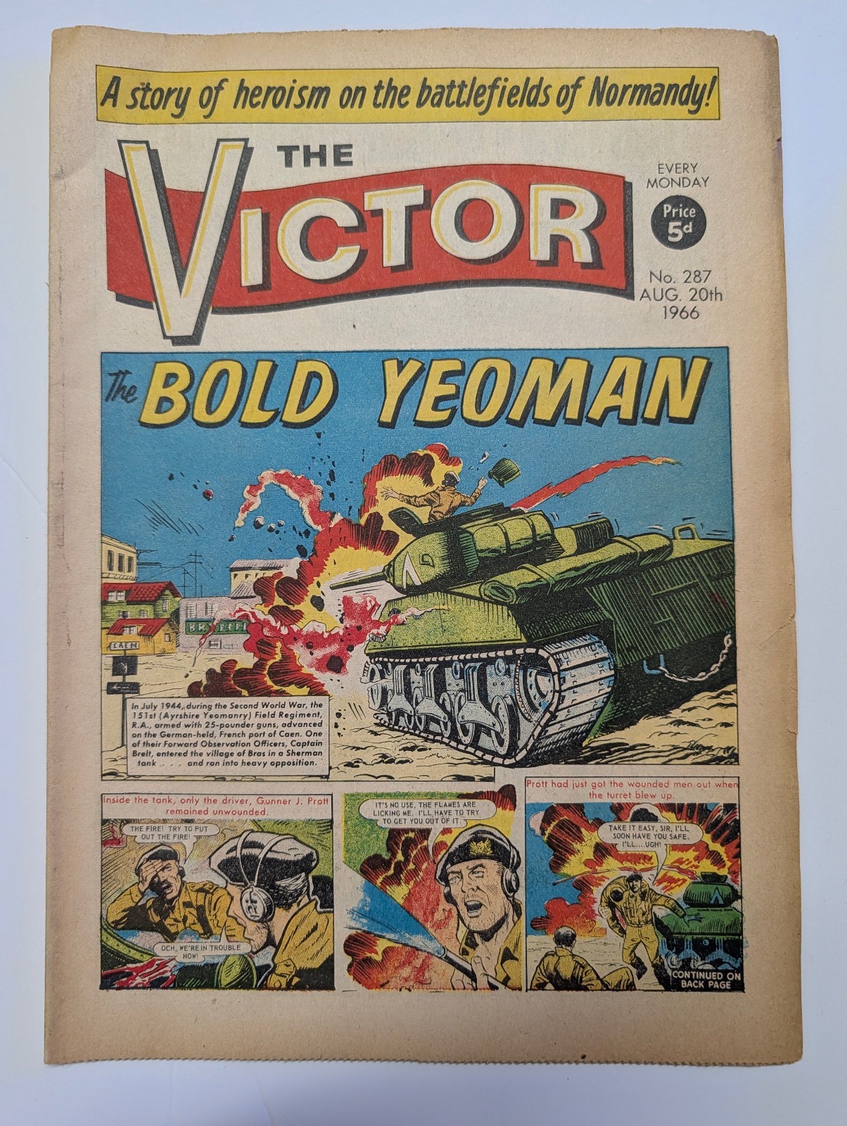 The Victor Comic, No 287, August 20th 1966.