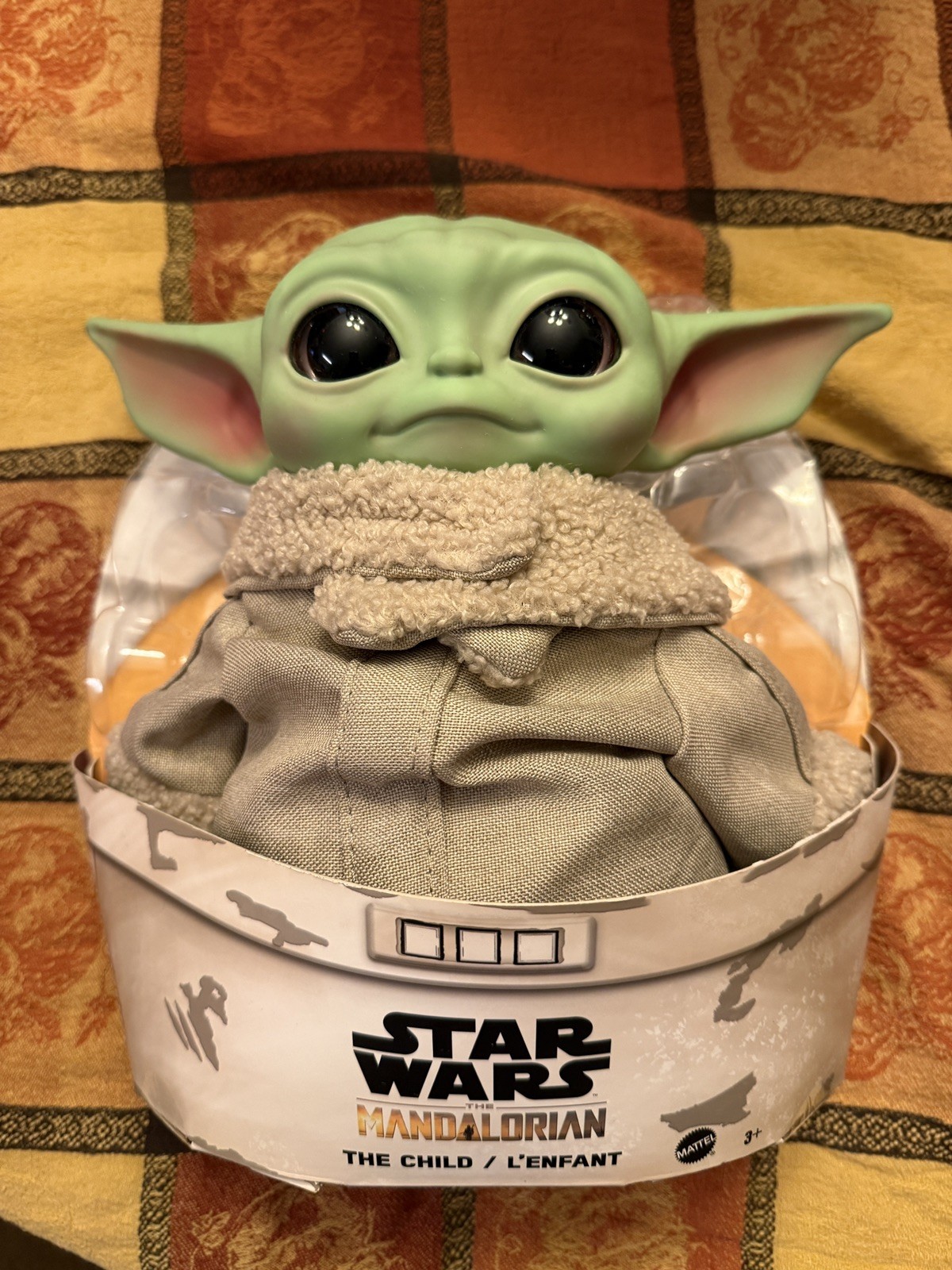 Star Wars Il Mandaloriano Il Bambino Baby Yoda 11" Peluche Mattel Disney Nuovo