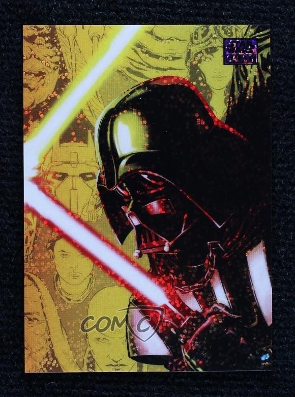 2026 Chrome Star Wars Galaxy viola rifrattore macchie /125 Darth Vader #38 17zx