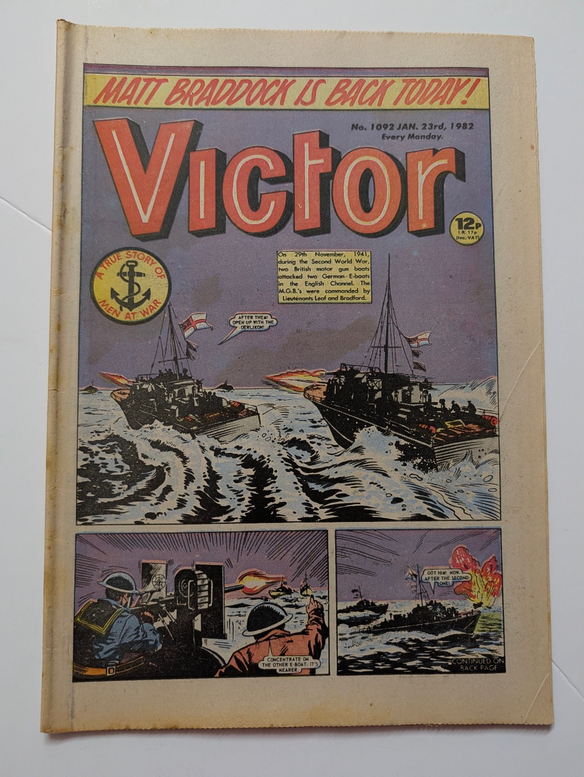 The Victor Comic, No 1092, January 23rd 1982.