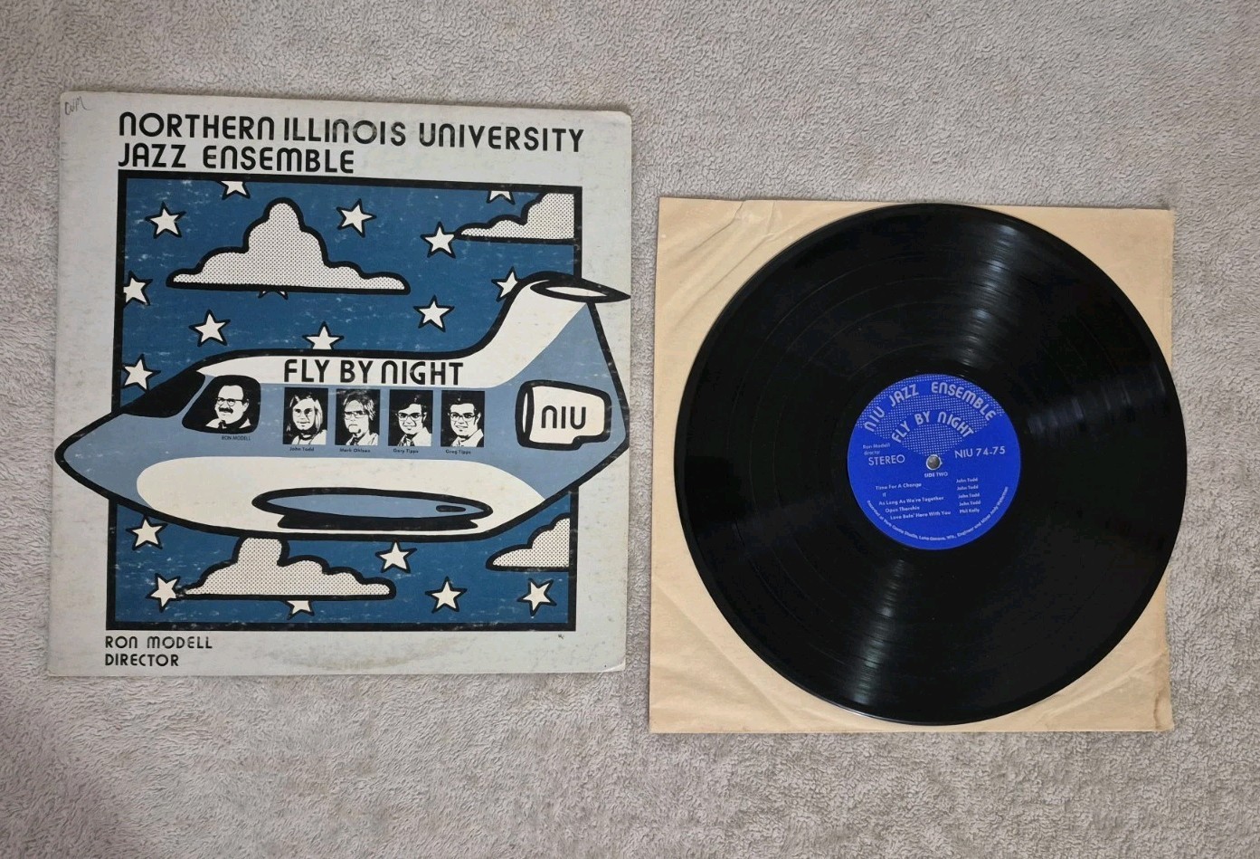 Northern Illinois Univ Jazz Ensemble Fly By Night Vinyl LP Stereo NIU 74-75