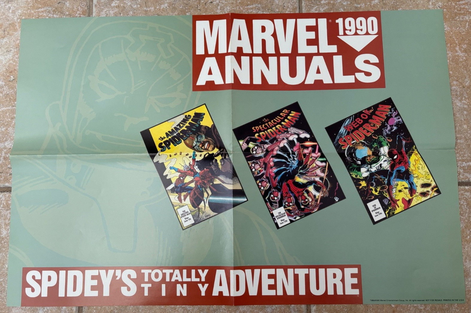 Pubblicità prevendita Marvel Annuali Spider Man 1990 promo -A8-29