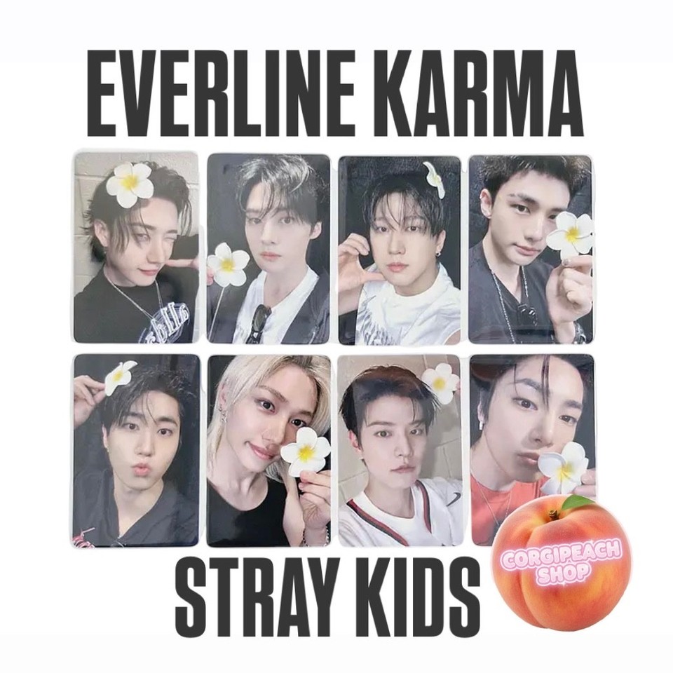 (ON HAND) STRAY KIDS POB KARMA album EVERLINE photocard OFFICIAL