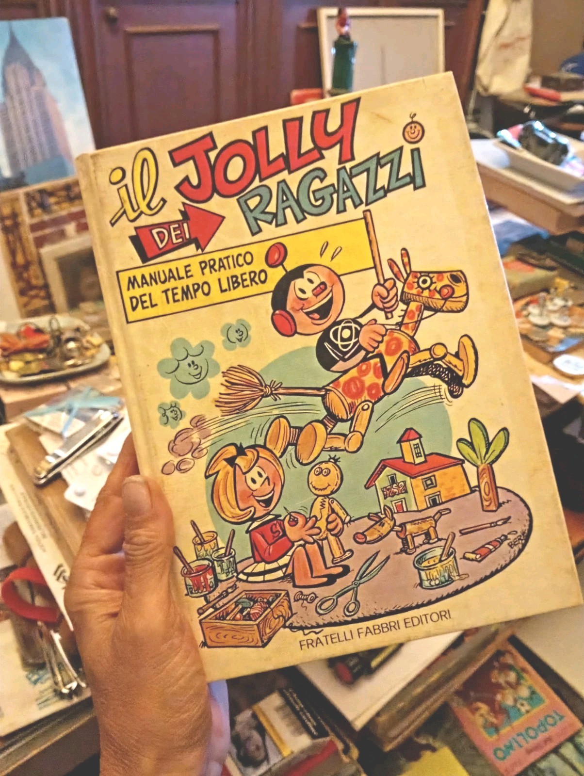 LIBRO FUMETTI CARTONATO ATOMINO IL JOLLY DEI RAGAZZI FABBRI EDITORE 1977