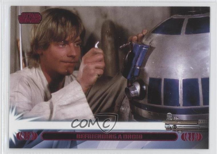 2013 Topps Star Wars Jedi Legacy Magenta Amicizia con un droide Luke Skywalker 0f8