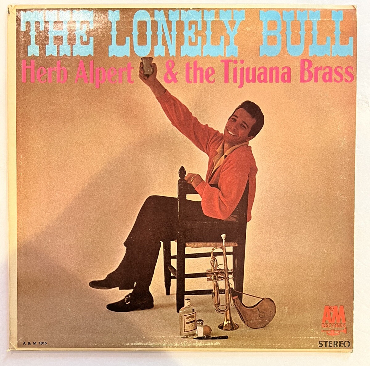 Vtg 1962 Herb Alpert: The Lonely Bull, VG+ 12" vinyl record LP Jazz (A&M) G+/G+