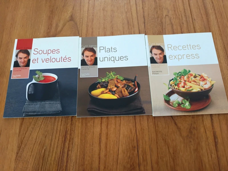Lot de 3 livres de recettes Cyril Lignac
