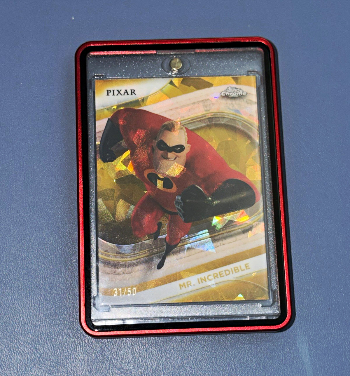 Topps 2025 Topps Chrome Disney/Pixar lotto di 3 carte Mr. Incredibile Nemo Lilo Oro