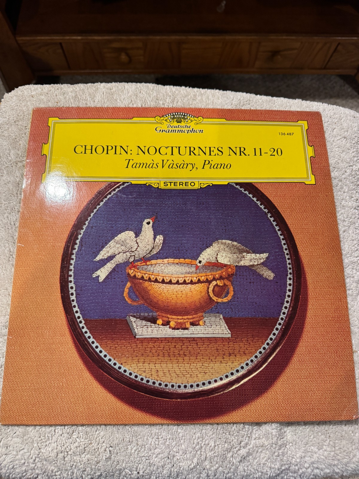 Chopin: Nocturnes Nr. 11-20 - Tamas Vasary Piano LP - GOOD CONDITION W/DUST SLEE