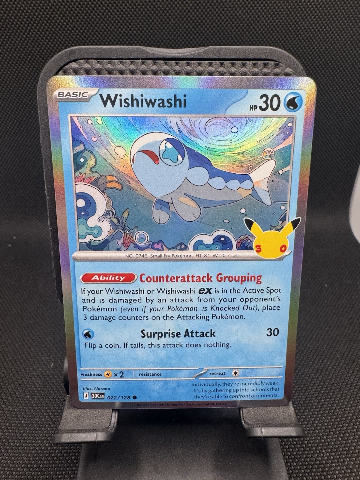 Wishiwashi Common ME: 30th Celebration 022/128 NM