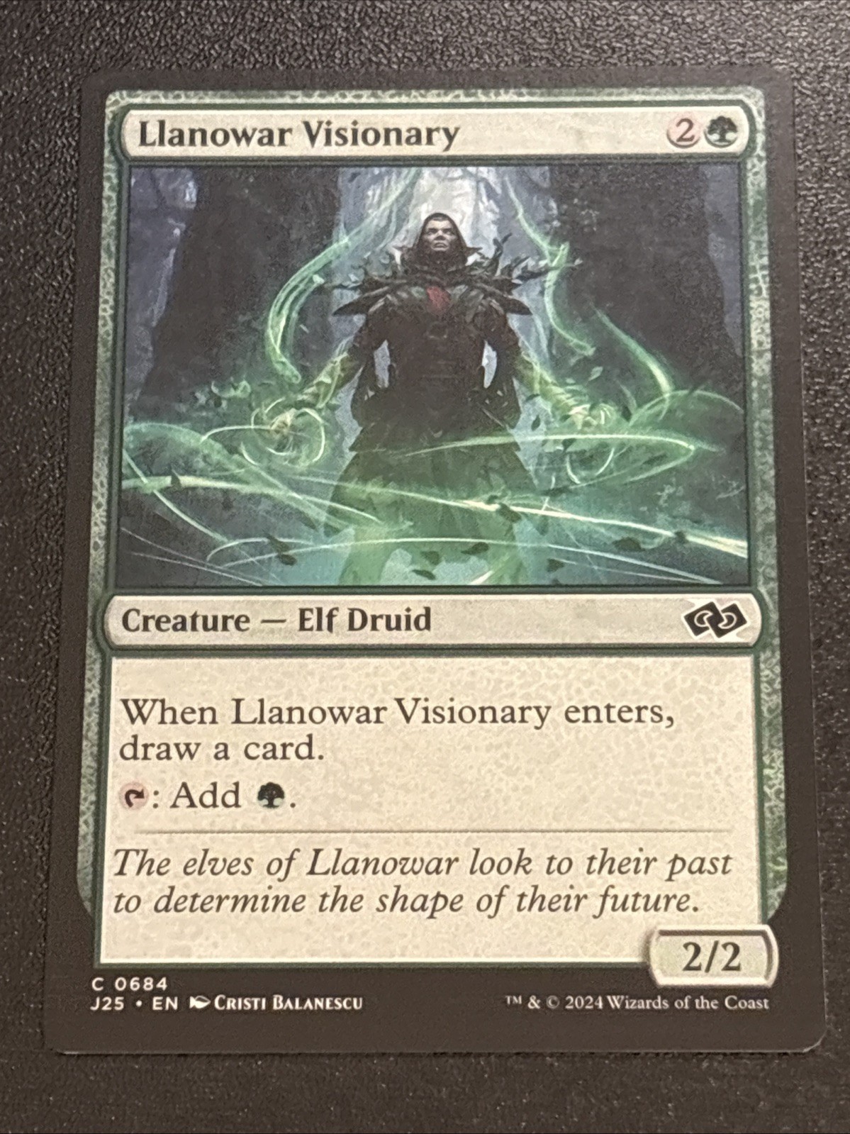 MTG Foundations Jumpstart Llanowar Visionary 0684