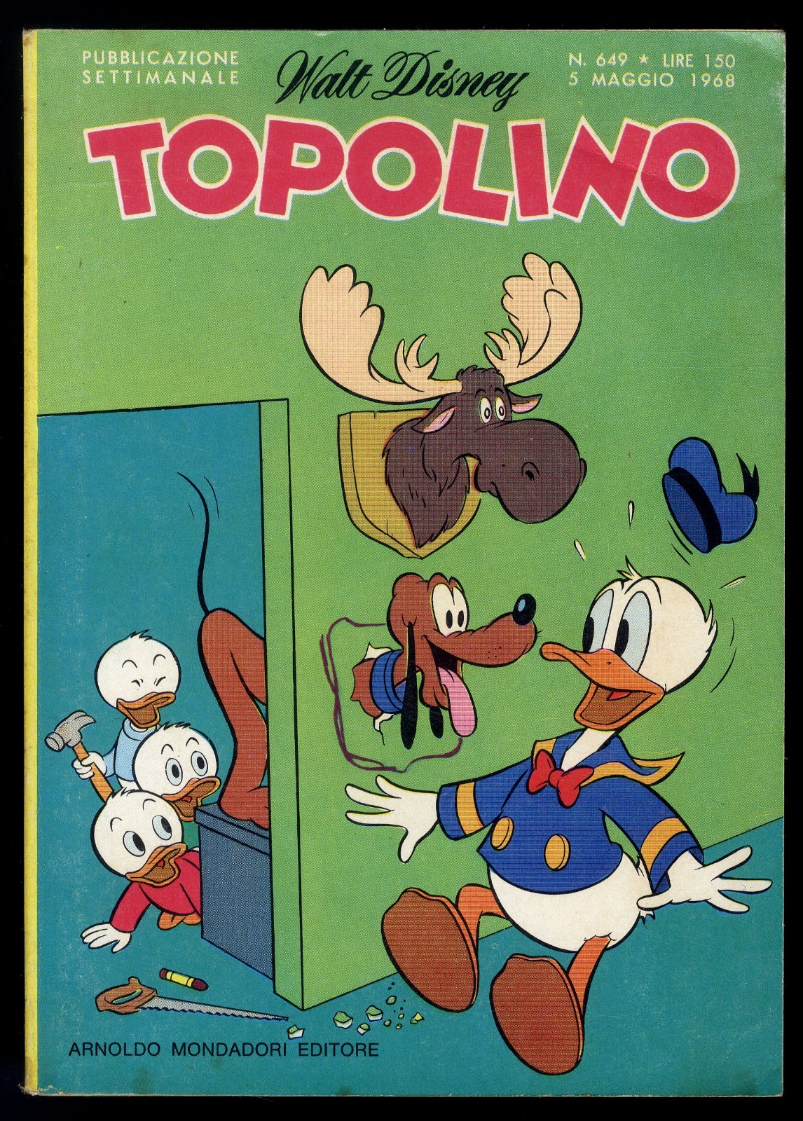 TOPOLINO N° 649 - 5 MAGGIO 1968 - CON BOLLINI - CONDIZIONE OTTIMO / EDICOLA